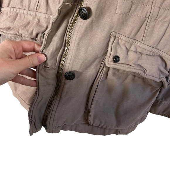 FREE PEOPLE Khaki Not Your Brothers Surplus Utility Jacket - Picture 7 of 11